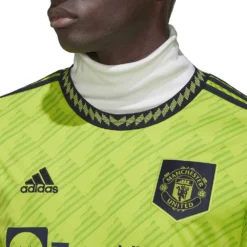 ADIDAS Men's 22/23 Manchester United 3rd Jersey - Semi Solar Slime -Patagonia Shop HE2981 04