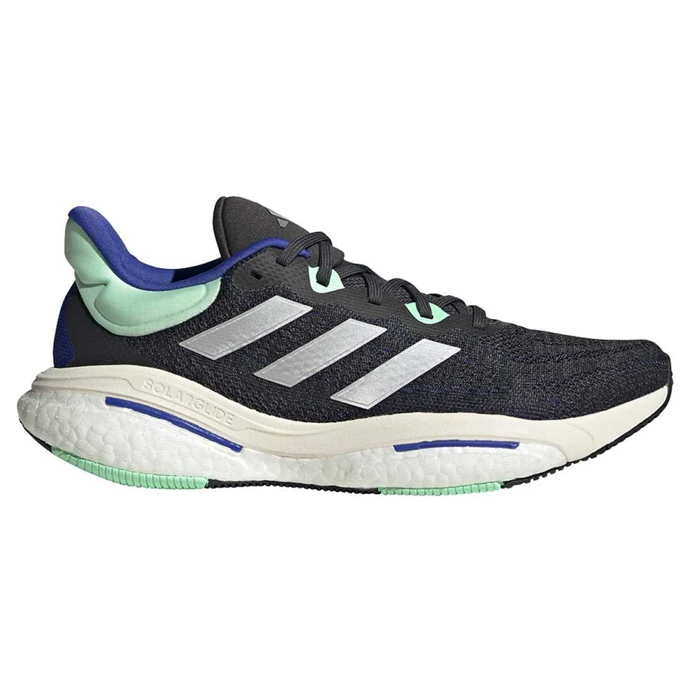 ADIDAS Men's Solar Glide 6 Running Shoe - Carbon/Silver Met/Pulse Mint - Regular (D) 1 ADIDAS Men's Solar Glide 6 Running Shoe - Carbon/Silver Met/Pulse Mint - Regular (D)