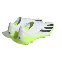 Unisex Adidas X CRAZYFAST.1 FG Soccer Shoe - Cloud White/ Core Black/ Lucid Lemon - Regular (D) 9 Unisex Adidas X CRAZYFAST.1 FG Soccer Shoe - Cloud White/ Core Black/ Lucid Lemon - Regular (D) -Patagonia Shop HQ4516 6 FOOTWEAR Photography BackLateralTopView white 1024x1024 d1dc7eab e531 4b4e b570 7b57adc0b099