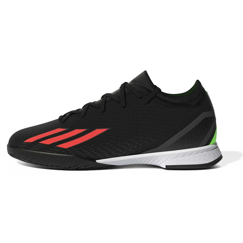 ADIDAS JR X Speedportal .3 IN Soccer Shoe - Core Black/Solar Red/Team Solar Green - Regular (D) 1 ADIDAS JR X Speedportal .3 IN Soccer Shoe - Core Black/Solar Red/Team Solar Green - Regular (D)