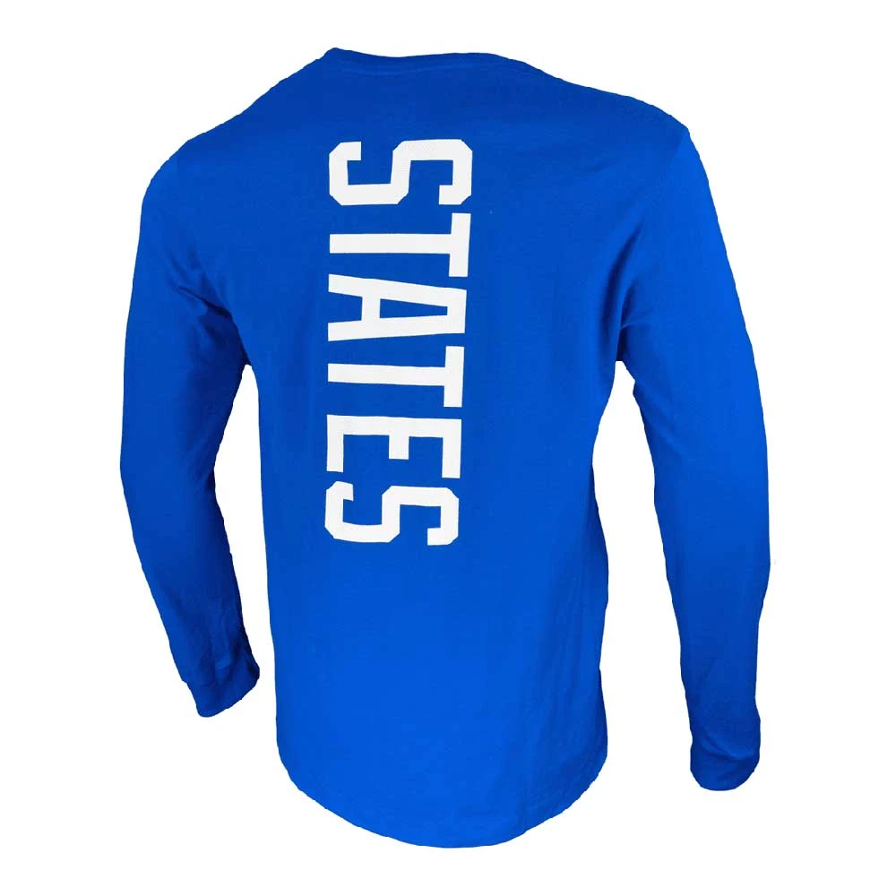 Nike Men's USA Long Sleeve Ignite WC22 Tee - Bright Blue 2 Nike Men's USA Long Sleeve Ignite WC22 Tee - Bright Blue - Image 2