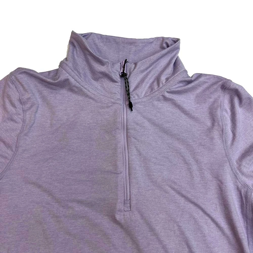 Women's Performance Tech 1/4 Zip - Heather Soft Lilac/Light Gray Woven Gazelle Patch 2 Women's Performance Tech 1/4 Zip - Heather Soft Lilac/Light Gray Woven Gazelle Patch - Image 2