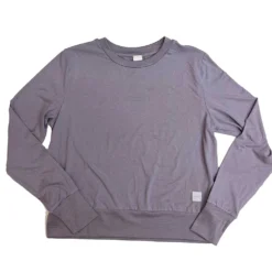 Patagonia Shop 41 Women's Performance Tech Crewneck Sweatshirt - Heather Dusty Orchid/Light Gray Woven Gazelle Patch