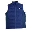 Men's Synthetic Down Vest - Navy/Black Embroidered Gazelle Patch