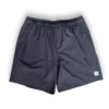 Men's Utility Tech 7" Run Short 2-in-1 - Black/Black Woven Gazelle Patch