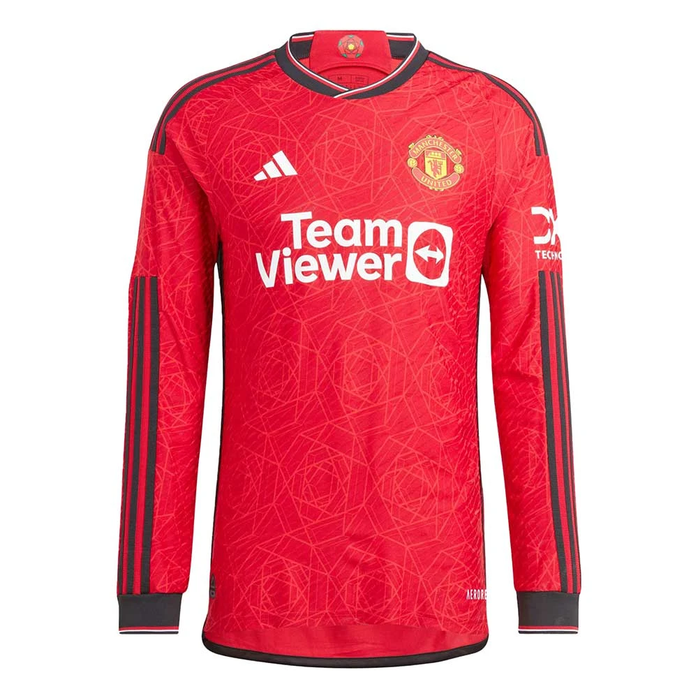 ADIDAS Men's Manchester United 23/24 Home Long Sleeve Jersey - Team Collegiate Red 1 ADIDAS Men's Manchester United 23/24 Home Long Sleeve Jersey - Team Collegiate Red