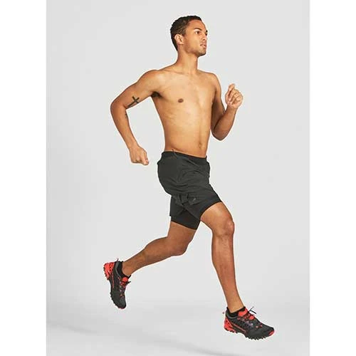 Men's 7" AFO Traverse 2-in-1 Running Short - Midnight 4 Men's 7" AFO Traverse 2-in-1 Running Short - Midnight - Image 4