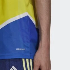 ADIDAS Juventes 21/22 3rd Jersey - Shock Yellow/Hi Res Blue -Patagonia Shop Juventus 21 22 Third Jersey Yellow GS1439 41 detail