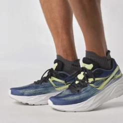 Salomon Men's Aero Blaze Running Shoe- Blue Ashes/Sunny Lime/Dark Sapphire- Regular (D) -Patagonia Shop L47049200 7481c5f43c36e4a91ce83cf343a3c47e