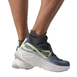 Salomon Men's Aero Glide Running Shoe- Blue Ashes/Dark Sapphire/Sunny Lime- Regular (D) -Patagonia Shop L47049200 da77c4d346a21a8823a93fe4aa5dd610