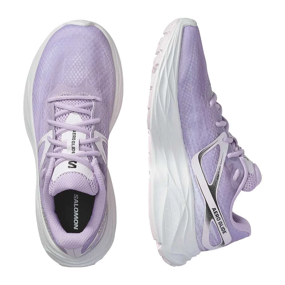 Salomon Women's Aero Glide Running Shoe- Orchid Bloom/Cradle Pink/White- Regular (B) 4 Salomon Women's Aero Glide Running Shoe- Orchid Bloom/Cradle Pink/White- Regular (B) - Image 4