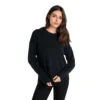 LOLE Women's Camille Crew Neck Sweater - Black Heather