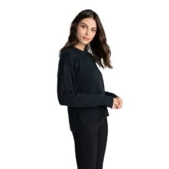 LOLE Women's Camille Crew Neck Sweater - Black Heather -Patagonia Shop LSW4356 N134 2 1900x 637c1b78 c999 4f25 8172 50530c42a832