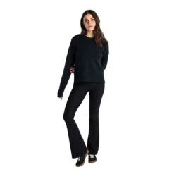 LOLE Women's Camille Crew Neck Sweater - Black Heather -Patagonia Shop LSW4356 N134 5 1900x 04571ffe a321 42fa 8a3e afbeb74d7aa3