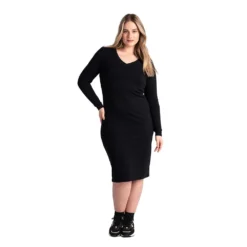 LOLE Women's Traverse V-Neck Dress - Black Beauty