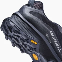 Merrell Men's Moab Speed GoreTEX Hiking Shoe - Black/Asphalt - Regular (D) -Patagonia Shop MRLM J067083 021621 S21 006
