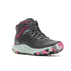 Merrell Women's Antora 3 Mid Waterproof Boot - Black/Fuchsia - Regular (B) -Patagonia Shop MRLW J067582 WHT 020722 S23 045