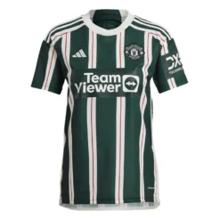 ADIDAS Men's Manchester United 23/24 Away Jersey - Green Night, Core White, Active Maroon