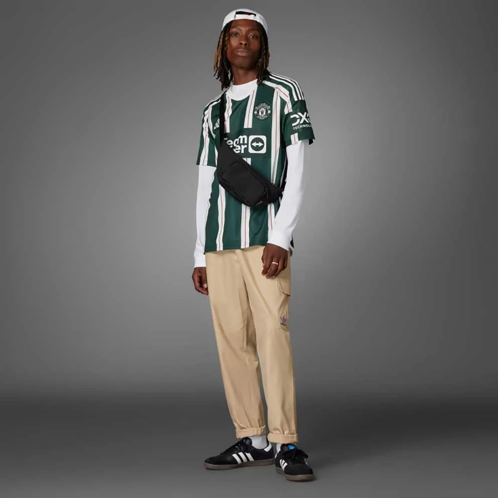 ADIDAS Men's Manchester United 23/24 Away Jersey - Green Night, Core White, Active Maroon 6 ADIDAS Men's Manchester United 23/24 Away Jersey - Green Night, Core White, Active Maroon - Image 6