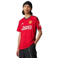 ADIDAS Men's MUFC Home Jersey - Tmcord 8 ADIDAS Men's MUFC Home Jersey - Tmcord -Patagonia Shop Manchester United 23 24 Home Jersey Red IP1726 HM1