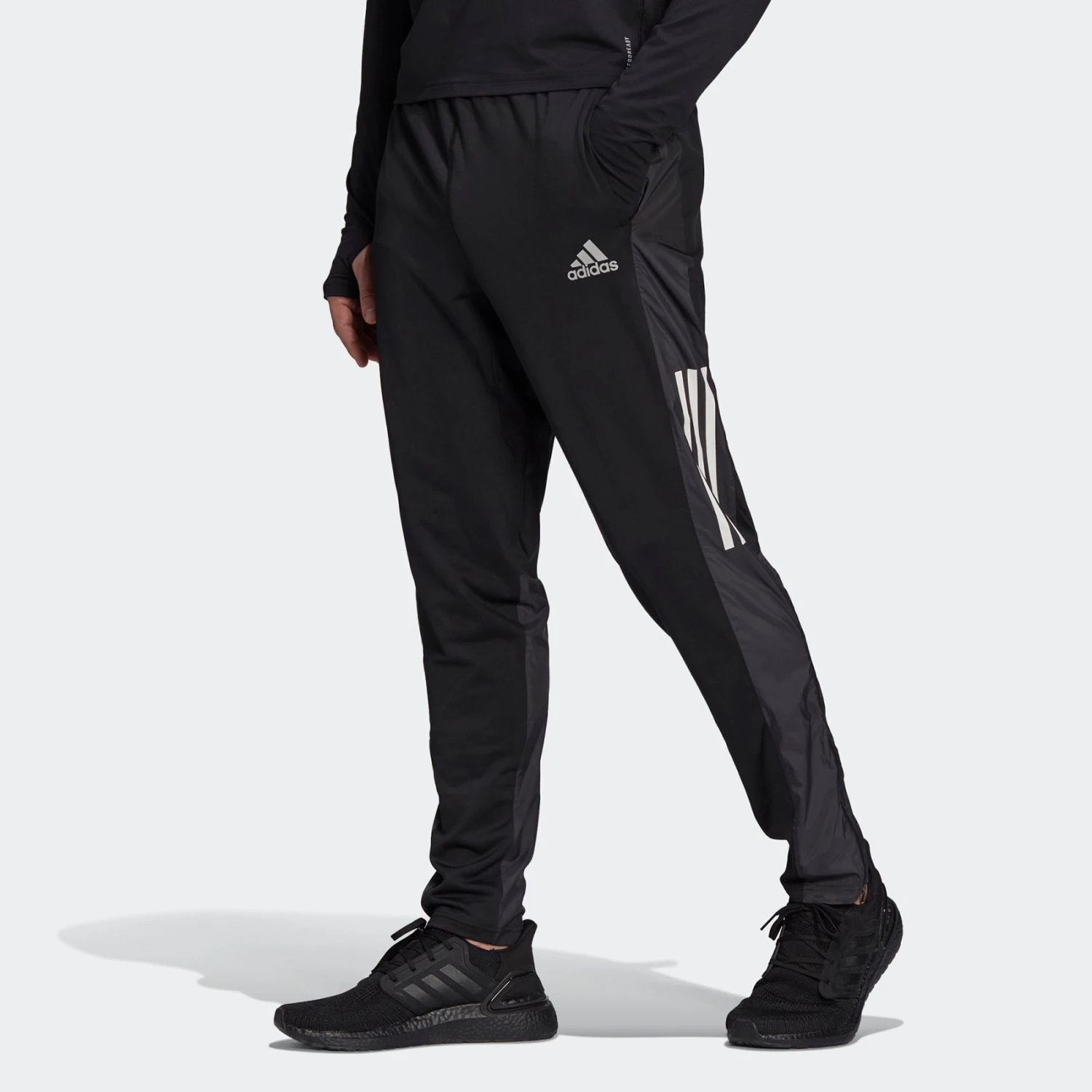 ADIDAS Men's Own The Run Astro Pant - Black 2 ADIDAS Men's Own The Run Astro Pant - Black - Image 2