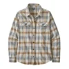 Patagonia Women's Long-Sleeved Organic Cotton Midweight Fjord Flannel Shirt - Fields: Natural