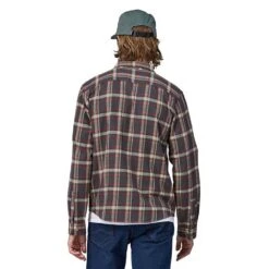 Patagonia Men's Cotton In Conversion Lightweight Fjord Flannel Shirt - Major: Ink Black -Patagonia Shop POS WBF23 42410 MINB CS2