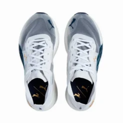 Women's Deviate Nitro Elite Racer X TRACKSMITH - Puma White-Peacoat-Puma Team Gold- Regular (B) -Patagonia Shop PUMA x TRACKSMITH Deviate NITRO Elite Racer Women s Running Shoes 5