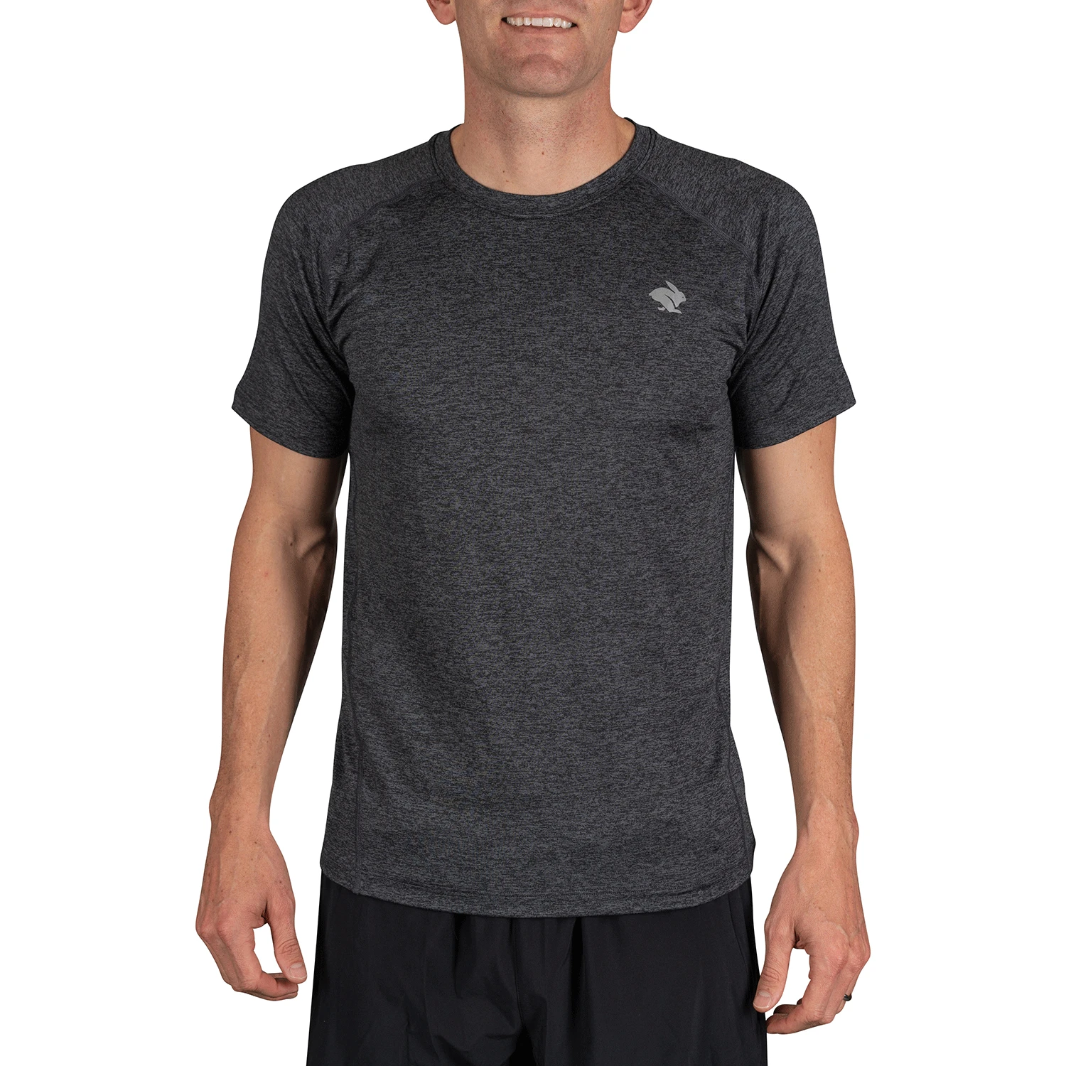 Men's EZ Tee Short Sleeve Shirt - Black Heather 1 Men's EZ Tee Short Sleeve Shirt - Black Heather