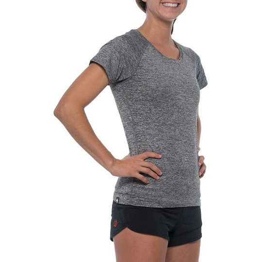 Women's EZ Short Sleeve Tee - Charcoal 2 Women's EZ Short Sleeve Tee - Charcoal - Image 2
