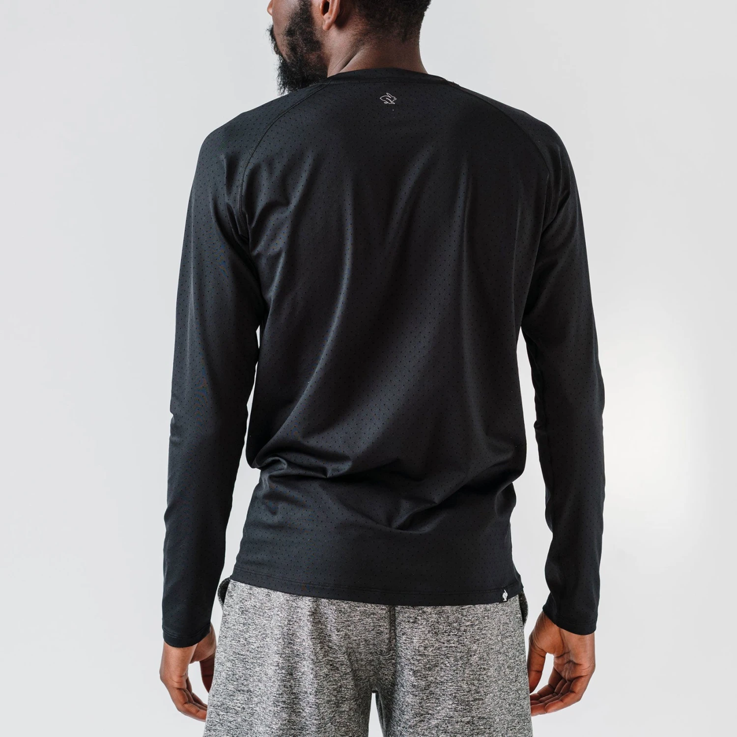 Men's EZ Tee Perf Long Sleeve Top - Black 2 Men's EZ Tee Perf Long Sleeve Top - Black - Image 2