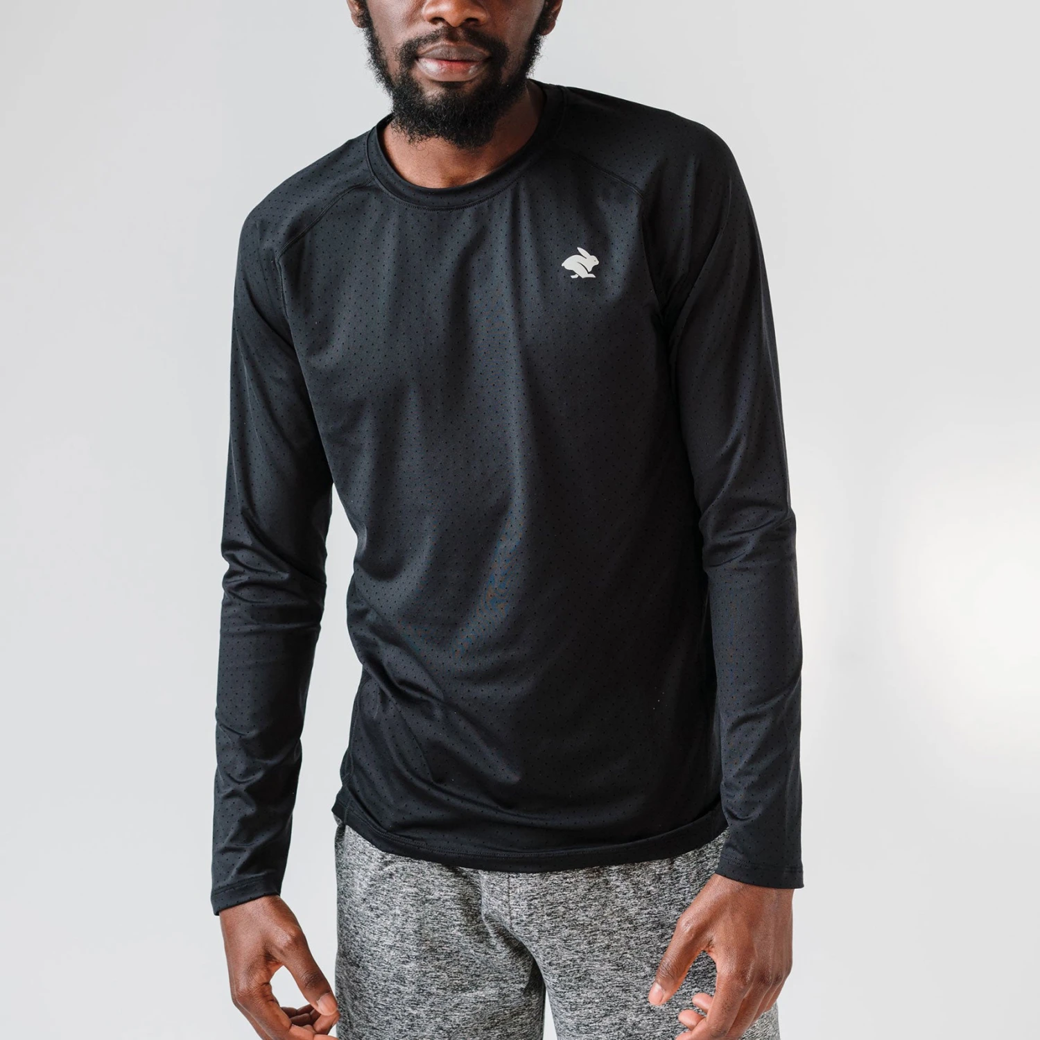 Men's EZ Tee Perf Long Sleeve Top - Black 1 Men's EZ Tee Perf Long Sleeve Top - Black