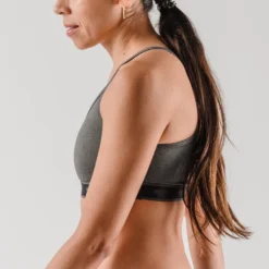 Women's Strappy Pocket Bra - Charcoal -Patagonia Shop RW225 4 3