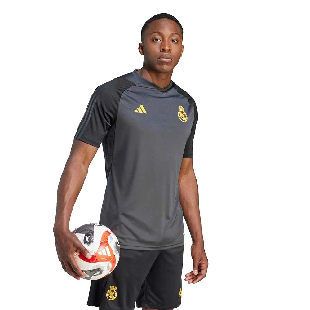 ADIDAS Men's REAL Tiro Train Jersey - Carbon 3 ADIDAS Men's REAL Tiro Train Jersey - Carbon - Image 3