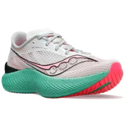 Saucony Women's Endorphin Pro 3 Running Shoe - Fog/ViZiPink - Regular (B) -Patagonia Shop S10755 25 5 1