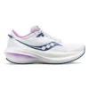 Saucony Women's Triumph 21 Running Shoe - White/Indigo - Regular (B)