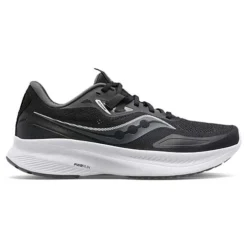 Saucony Men's Guide 15 Running Shoe - Black/White - Regular (D)