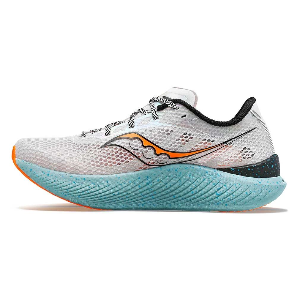 Saucony Men's Endorphin Pro 3 Racing Shoe- Fog/ViZiOrange- Regular (D) 3 Saucony Men's Endorphin Pro 3 Racing Shoe- Fog/ViZiOrange- Regular (D) - Image 3