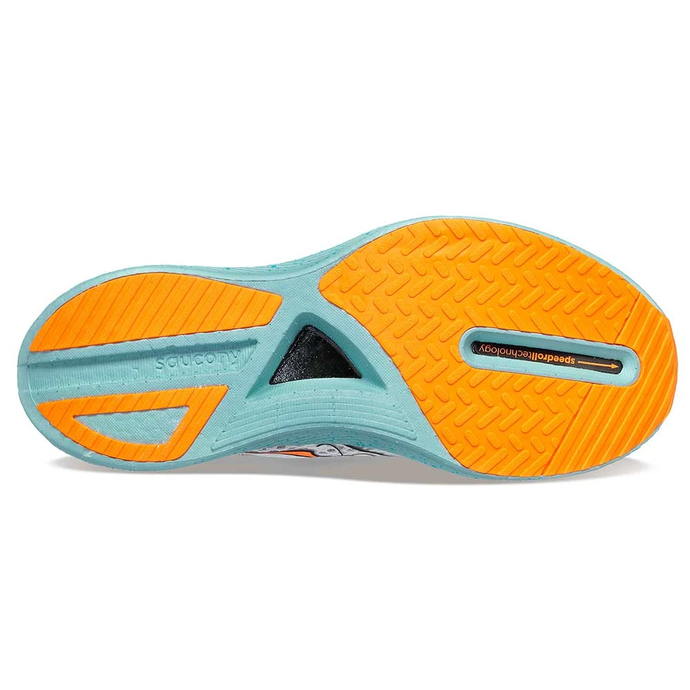 Saucony Men's Endorphin Pro 3 Racing Shoe- Fog/ViZiOrange- Regular (D) 5 Saucony Men's Endorphin Pro 3 Racing Shoe- Fog/ViZiOrange- Regular (D) - Image 5