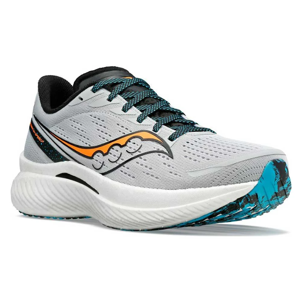 Saucony Men's Endorphin Speed 3 Running Shoe - Concrete/ViZi- Regular (D) 2 Saucony Men's Endorphin Speed 3 Running Shoe - Concrete/ViZi- Regular (D) - Image 2