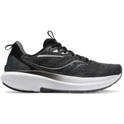 Saucony Men's Echelon 9 Running Shoe- Black/White- Regular (D)