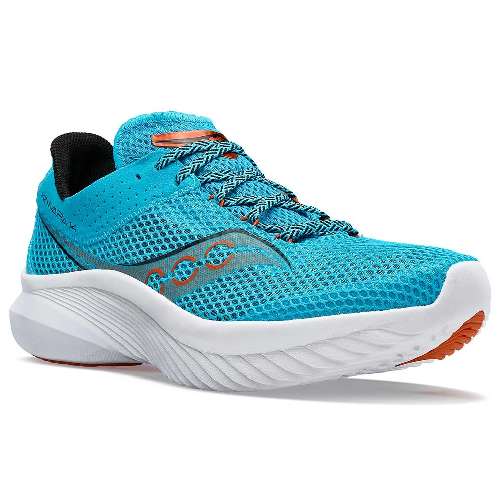 Saucony Men's Kinvara 14 Running Shoe- Agave/Lava 2 Saucony Men's Kinvara 14 Running Shoe- Agave/Lava - Image 2
