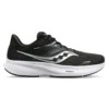 Saucony Men's Ride 16 Running Shoe -Black/White - Wide (2E)