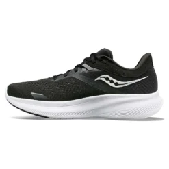 Saucony Men's Ride 16 Running Shoe -Black/White - Wide (2E) -Patagonia Shop S20831 05 2