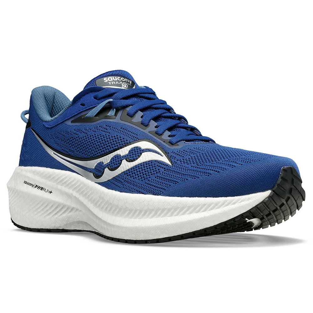 Saucony Men's Triumph 21 Running Shoe - Indigo/Black - Regular (D) 2 Saucony Men's Triumph 21 Running Shoe - Indigo/Black - Regular (D) - Image 2