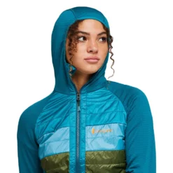 Cotopaxi Women's Capa Insulated Hooded Jacket - Gulf/Pine 17 Cotopaxi Women's Capa Insulated Hooded Jacket - Gulf/Pine -Patagonia Shop S23 W Capa Hybrid Insulated Hooded Jacket Gulf Pine 10