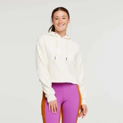 Cotopaxi Women's Do Good Organic Crop Pullover Hoodie - Bone -Patagonia Shop S23 W Do Good Organic Crop Sweatshirt Bone 1