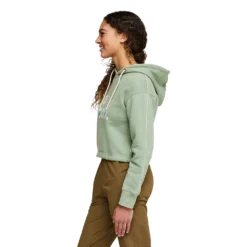 Cotopaxi Women's Do Good Organic Crop Pullover Hoodie - Silver Leaf -Patagonia Shop S23 W Do Good Organic Crop Sweatshirt Silver Leaf 3