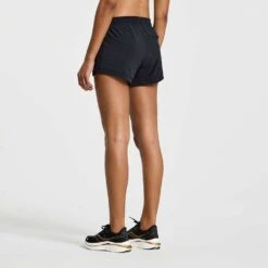 Saucony Women's Outpace 3" Running Short - Black -Patagonia Shop SAW800422 BK 5