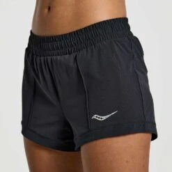 Saucony Women's Outpace 3" Running Short - Black -Patagonia Shop SAW800422 BK 7